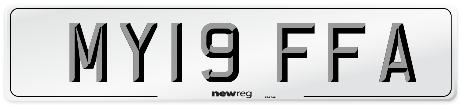 MY19 FFA Number Plate from New Reg